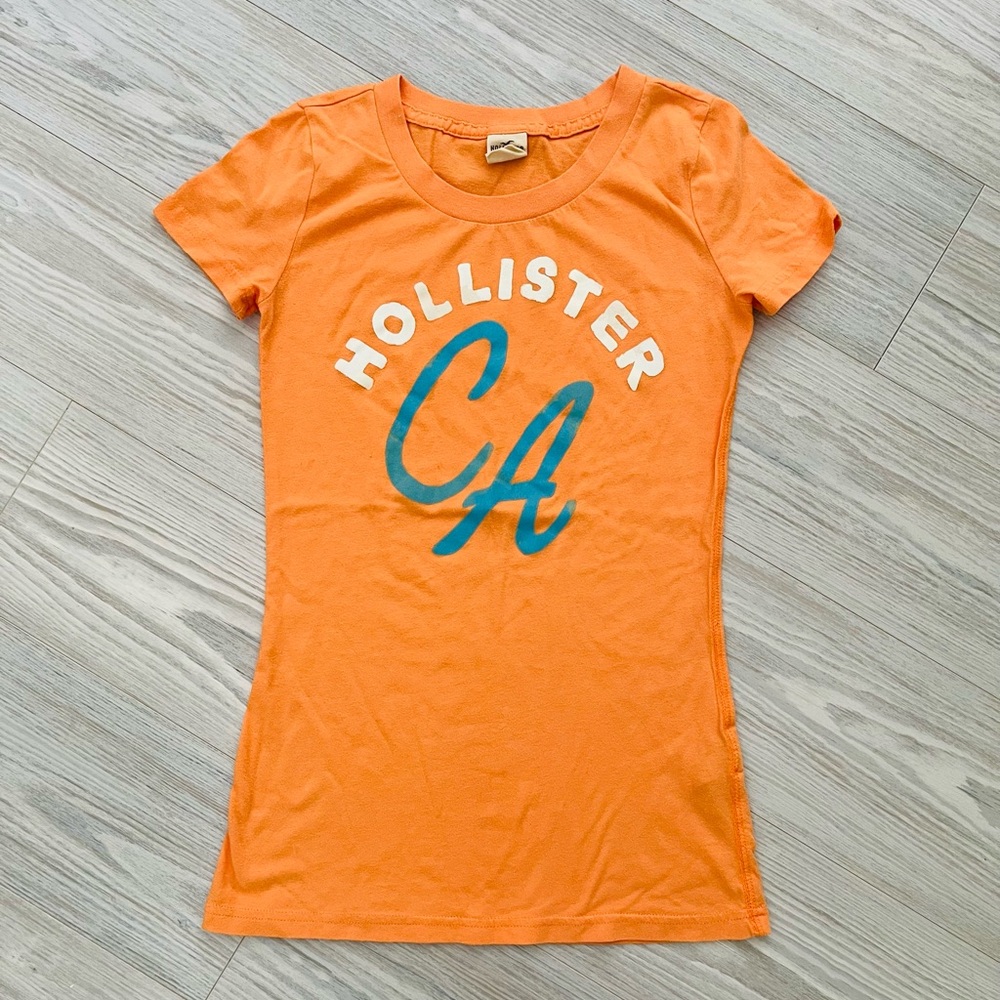 Hollister orange baby tee